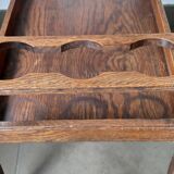 Service with chestnut wheels trolley