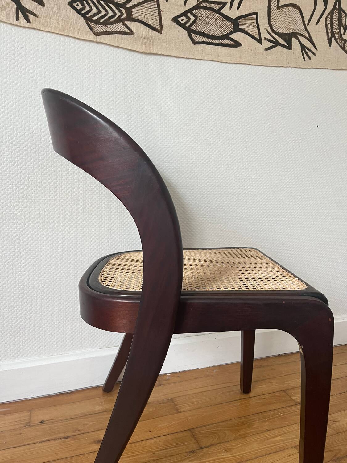Chaise gondole cannage Baumann