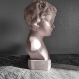 80s plaster child bust