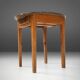 French Round Side Table in Oak with Blue Top, 1850s