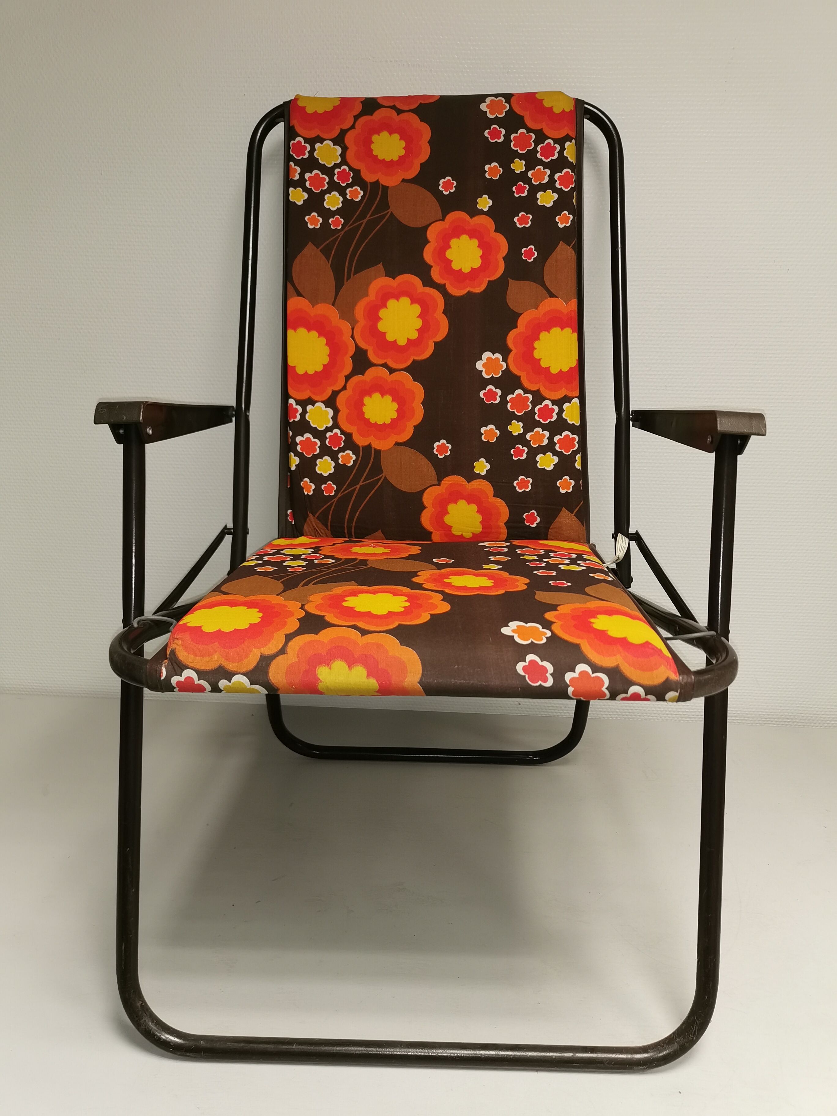 Vintage folding chair, Camping seat.