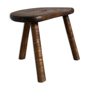 Tabouret haricot chêne