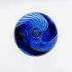 Large Vase R Pierini 1998 Blue White Glass Bubble 31cm 5kg Signed