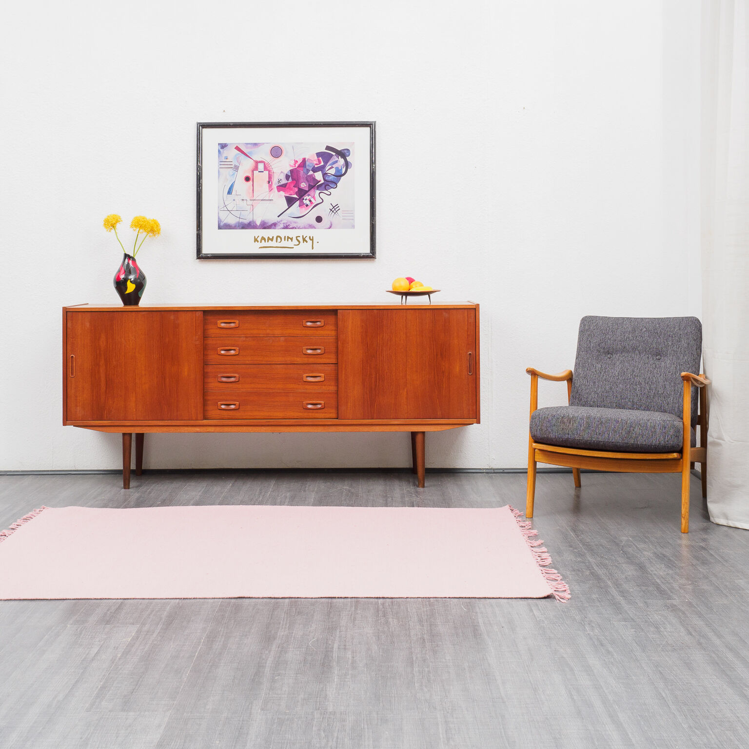 Teak sideboard, 60s Scandinavian style