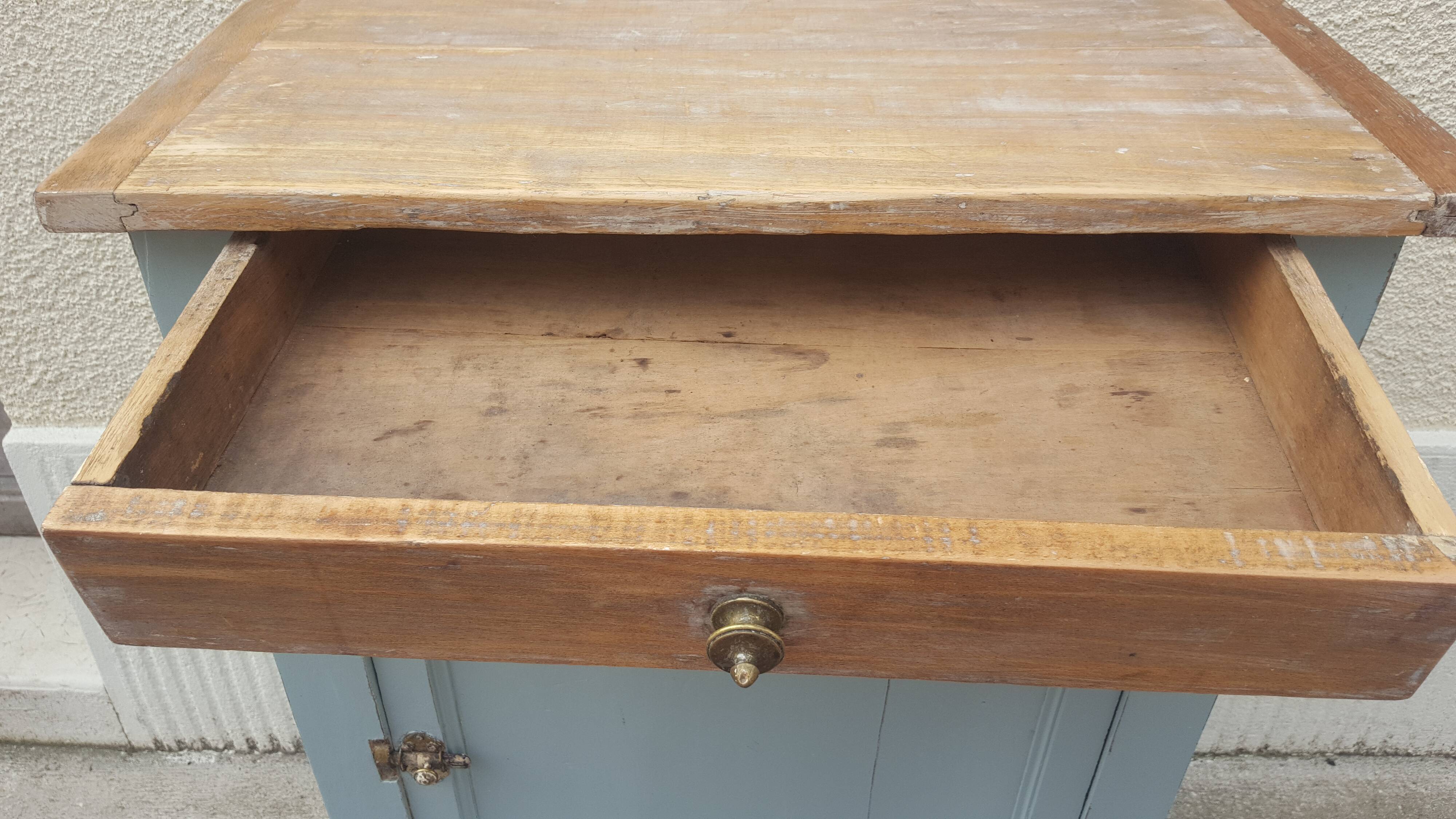 Parisian buffet wood and pastel