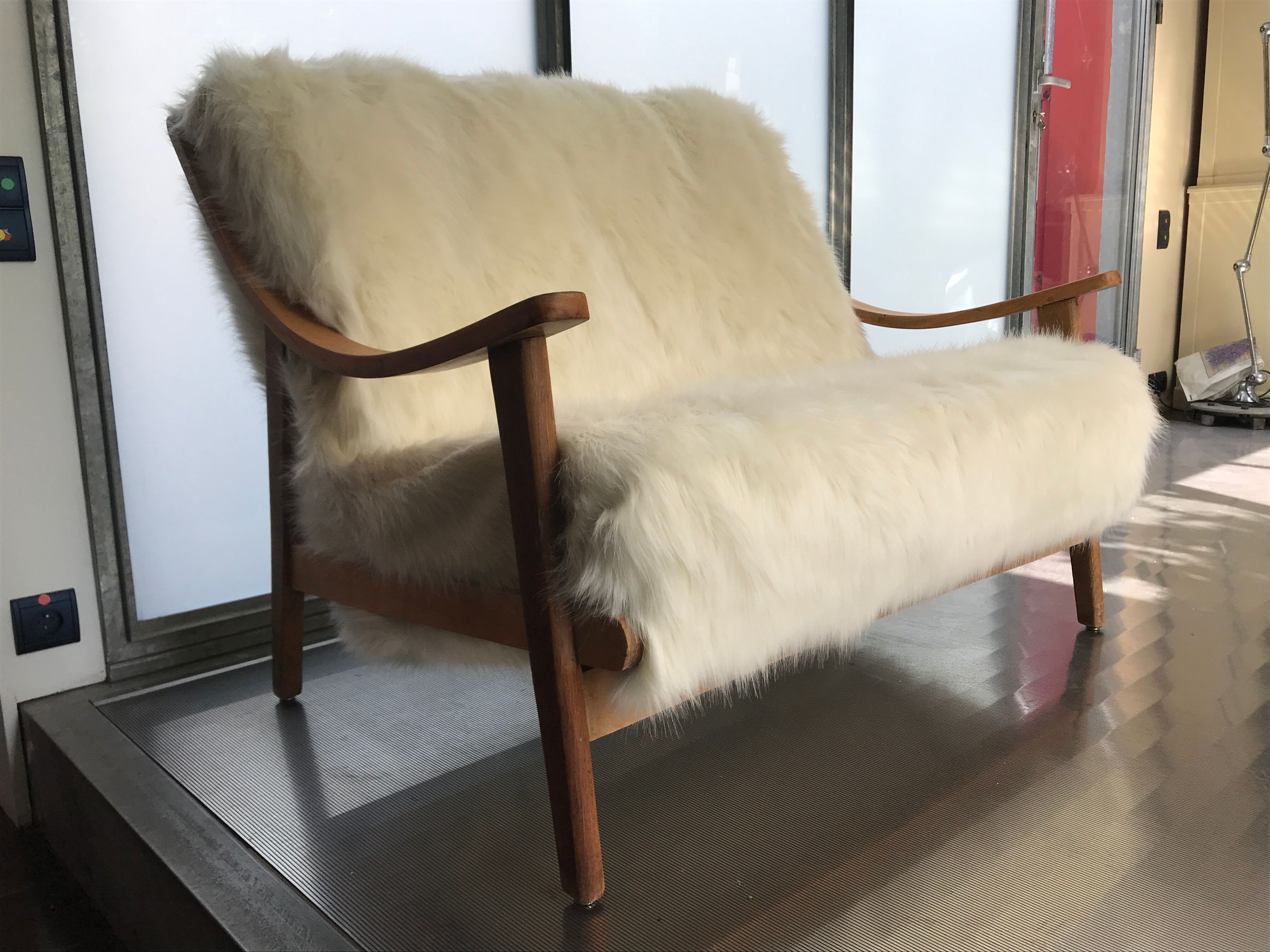Bench suparest sheep skin 1950