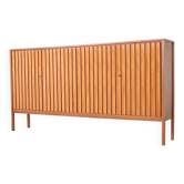 Leo Bub symmetric highboard in walnut XL Bub Wertmobel Germany 1960