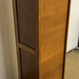 Vintage filing cabinet / secretary / document holder with curtains
