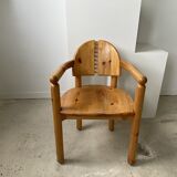 Pine armchair René Daumiller