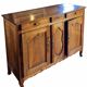 Enfilade of three Louis XV style doors in cherry wood from the 19th century.