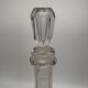 Antique engraved crystal decanter for Rum, 19th century