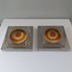 Pair of Italian Mazzega glass wall lights