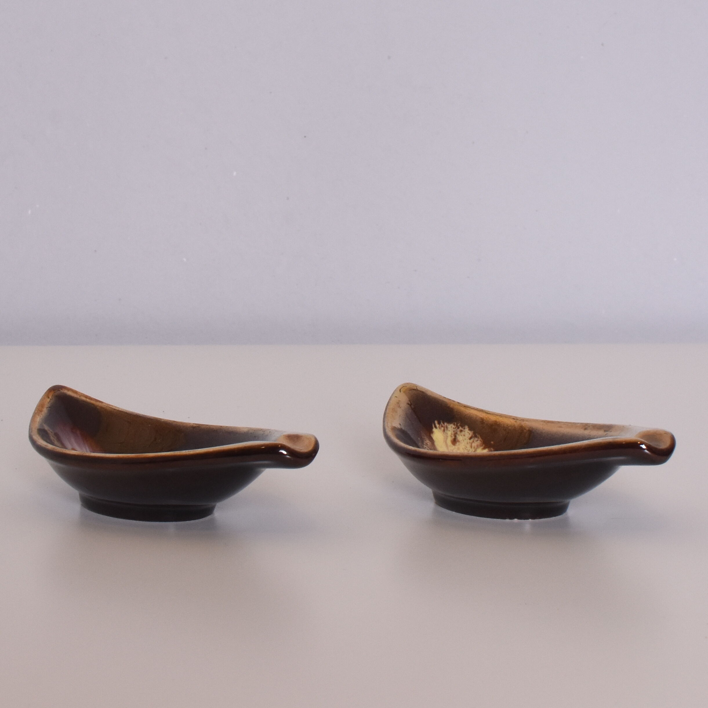 Pair of ashtrays, Jasba Keramik, Germany, 1970s
