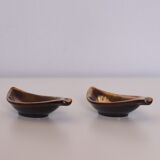 Pair of ashtrays, Jasba Keramik, Germany, 1970s