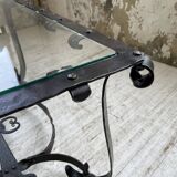 Table basse des années 80 style brutaliste