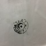 Ceramic dish oriental decoration signed FATH