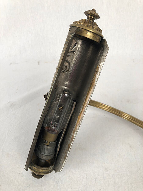 Articulated desk lamp, bronze and brass circa 1900