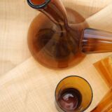 Set of 4 glasses and carafe