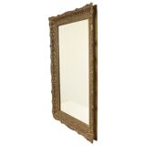 Grand Miroir Doré Style Baroque Cadre Doré Fleurs d'Acanthe 110cm