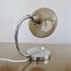 Lamp in chrome metal and amber glass made in Italy 1970