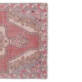Vintage Turkish rug from Oushak, hand-woven 132x216 cm
