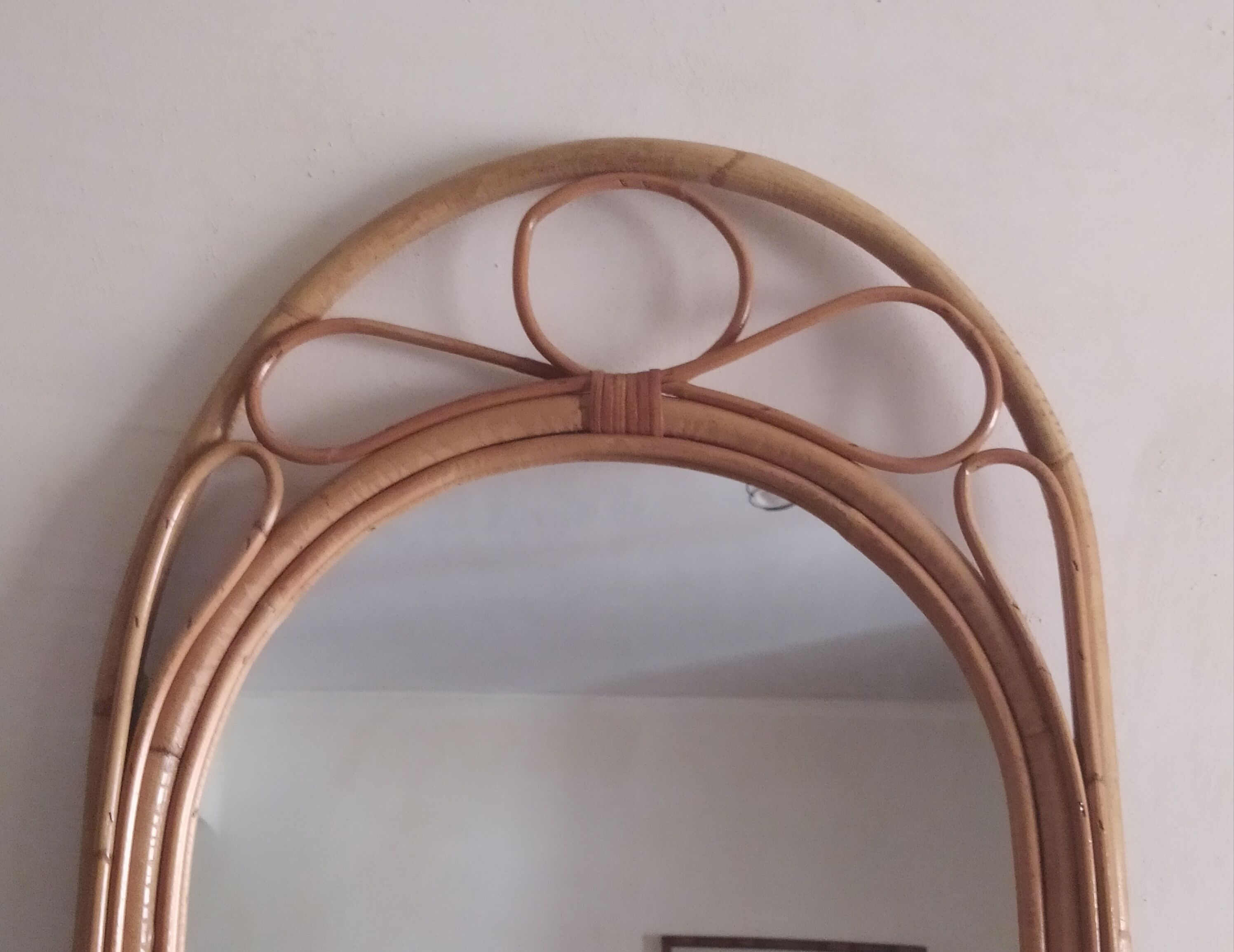 Vintage bamboo mirror 50x72cm