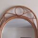 Vintage bamboo mirror 50x72cm