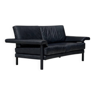 Artifort 2-seater sofa in black leather – excellent condition