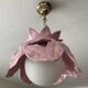Vintage ceramic enamel flower pendant