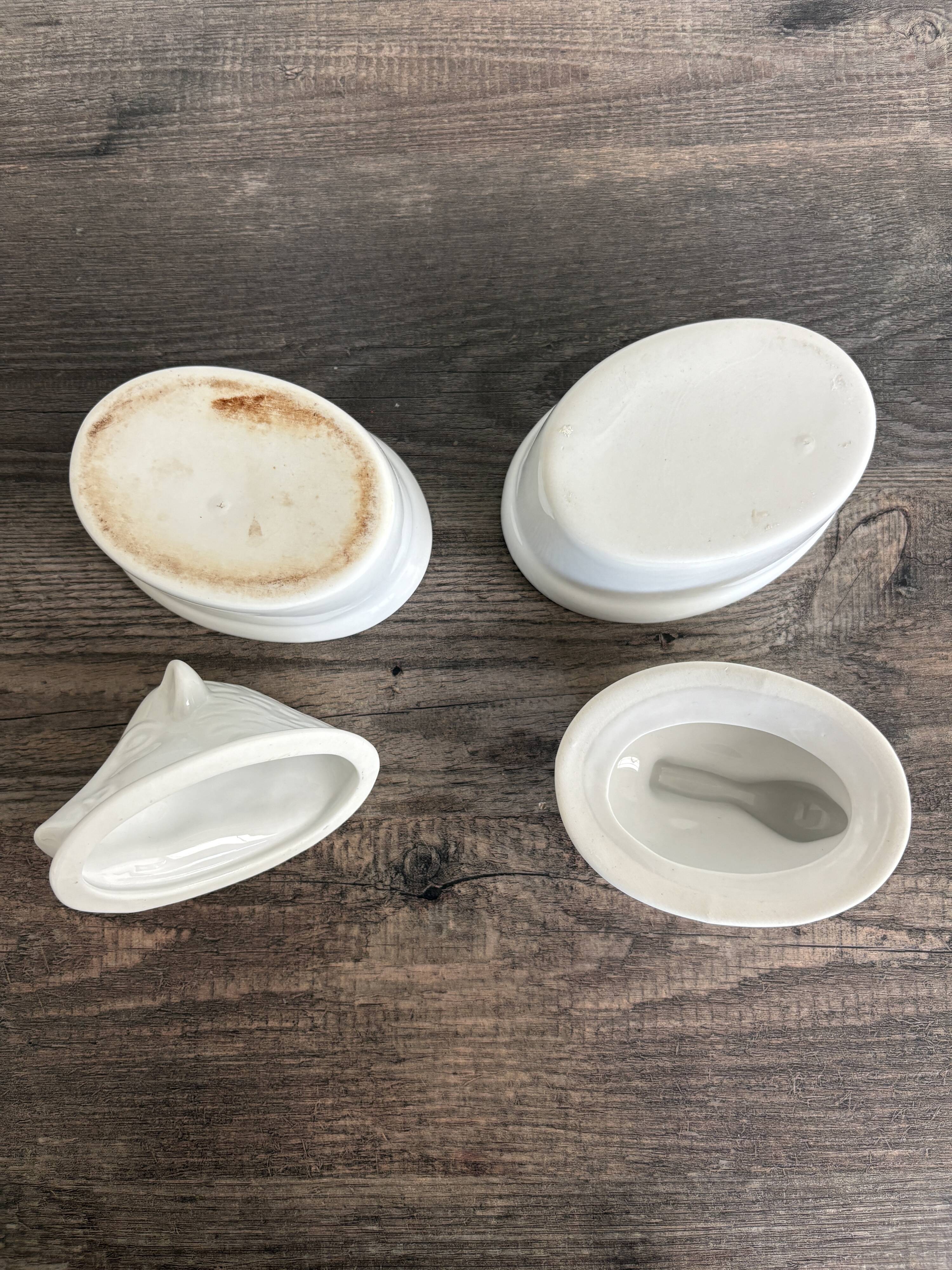 2 Porcelain Terrines - Wild Boar and Rabbit