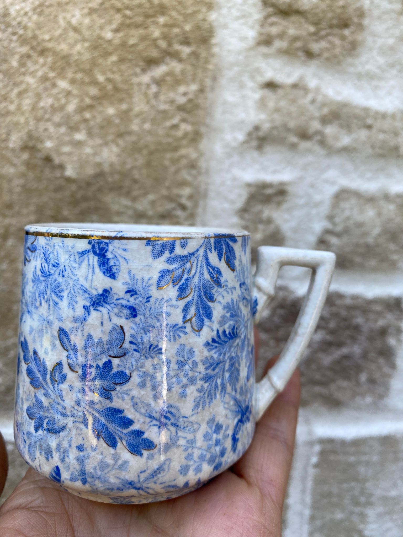 Iron cup U&C Sarreguemines décor Persia J