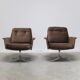 Paire de fauteuils pivotants 'Sedia' par Horst Brüning pour COR, 1972