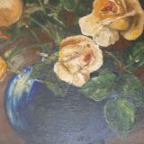 Painting, still life, flower, roses bouquet