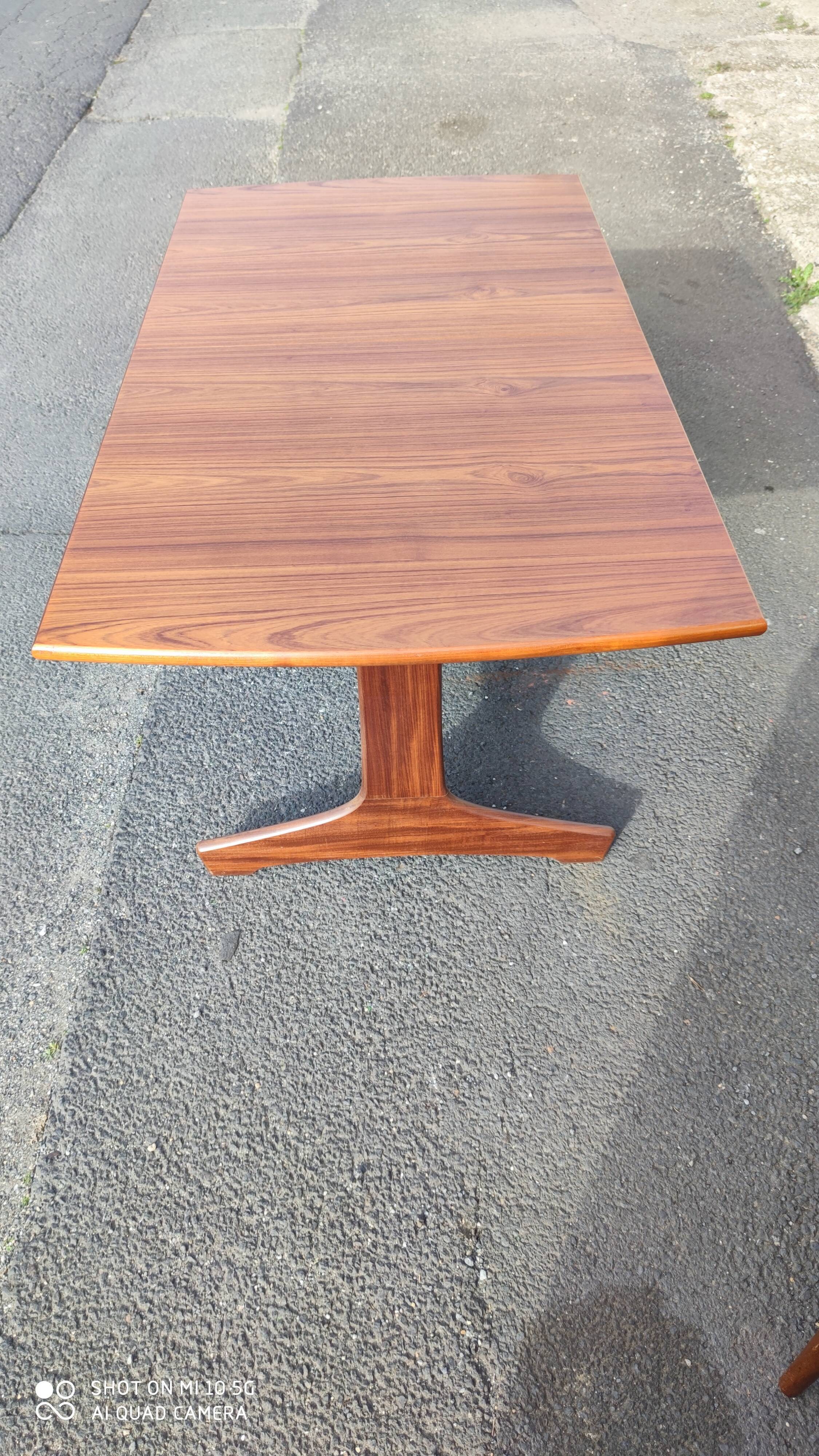 Teak extendable center table, circa 1960