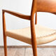 Paire de chaises de salle à manger modèle 57 par Niels O. Møller en teck