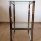 Sellette bout de canapé métal chromé