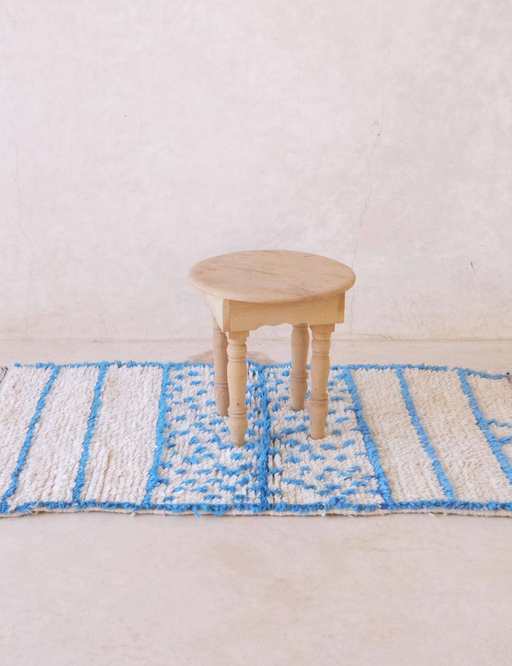 Tapis berbère bleu