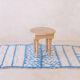 Tapis berbère bleu