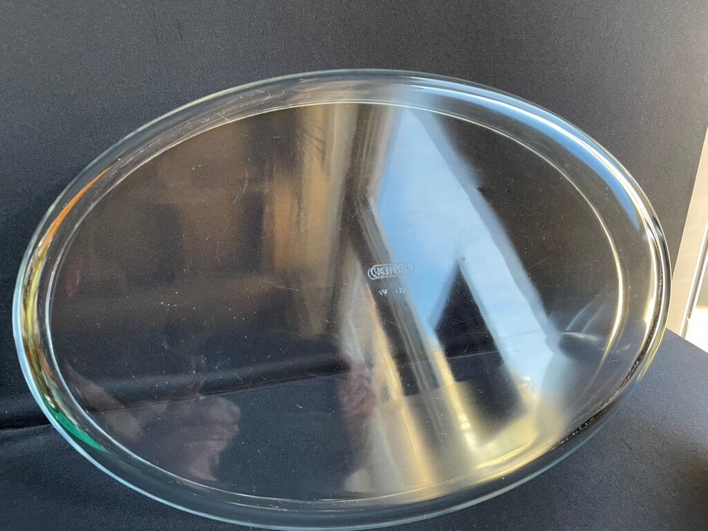 Rino Greggio - OLRI and Pyrex - Large serving dish - Modern - Silver metal, Glass