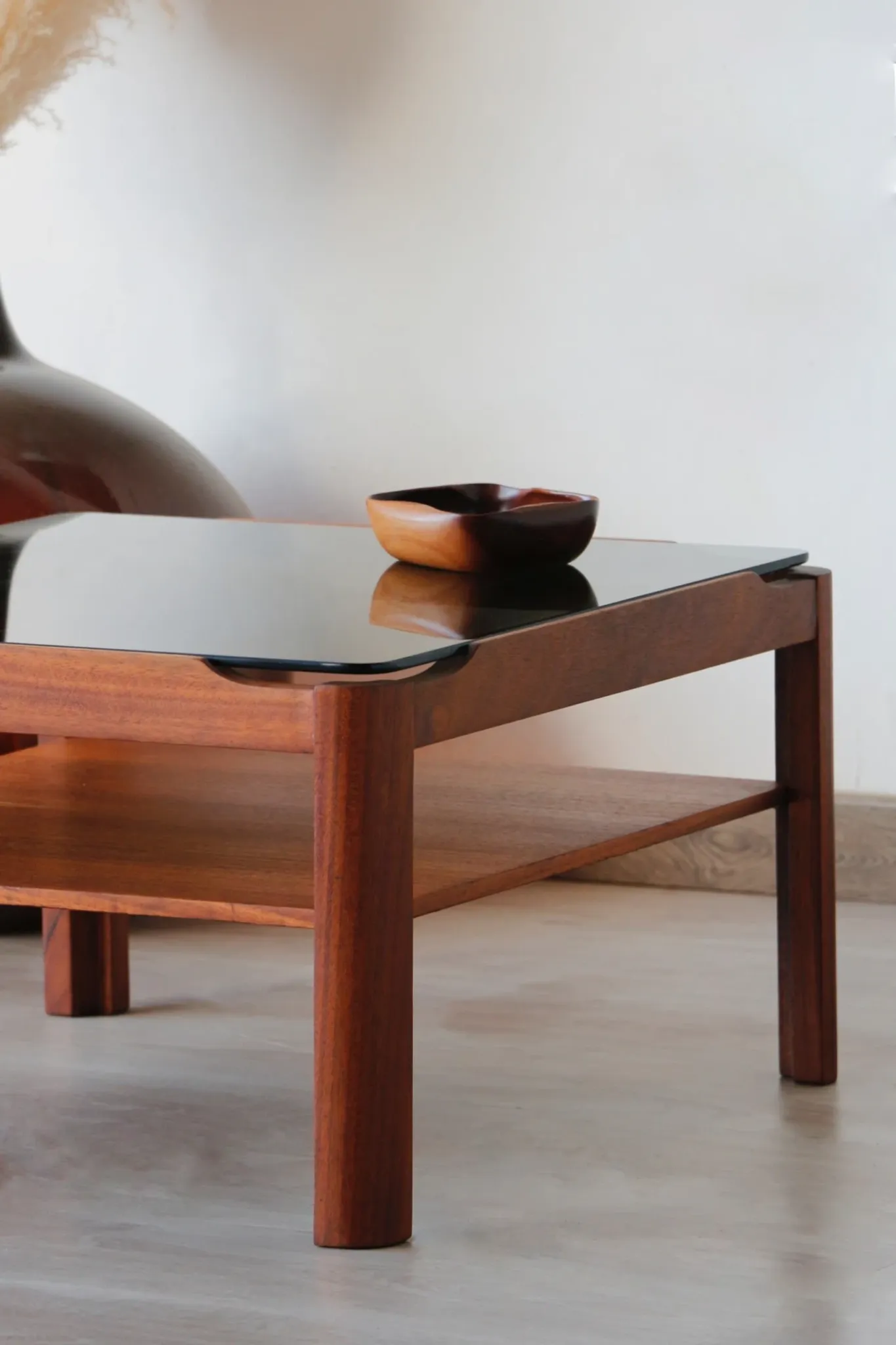 Vintage square coffee table – Solid teak – Myer