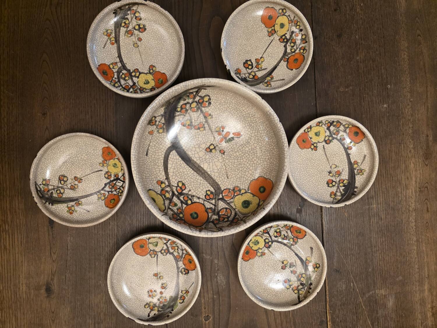 Japanese earthenware dinner service