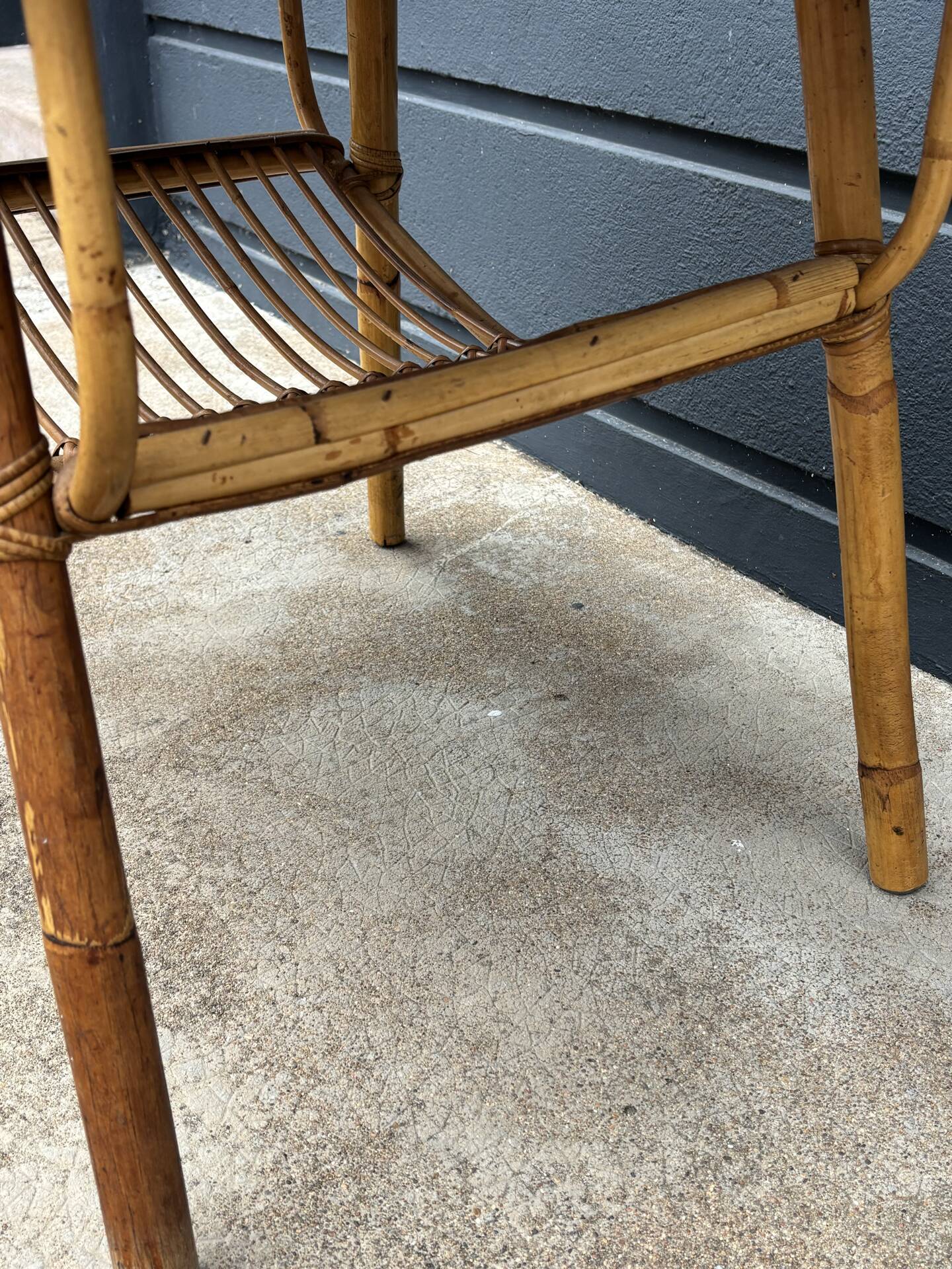 Table basse en rotin