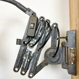 Grey Industrial Scissor Wall Lamp from Elektroinstala, 1960s