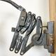 Grey Industrial Scissor Wall Lamp from Elektroinstala, 1960s
