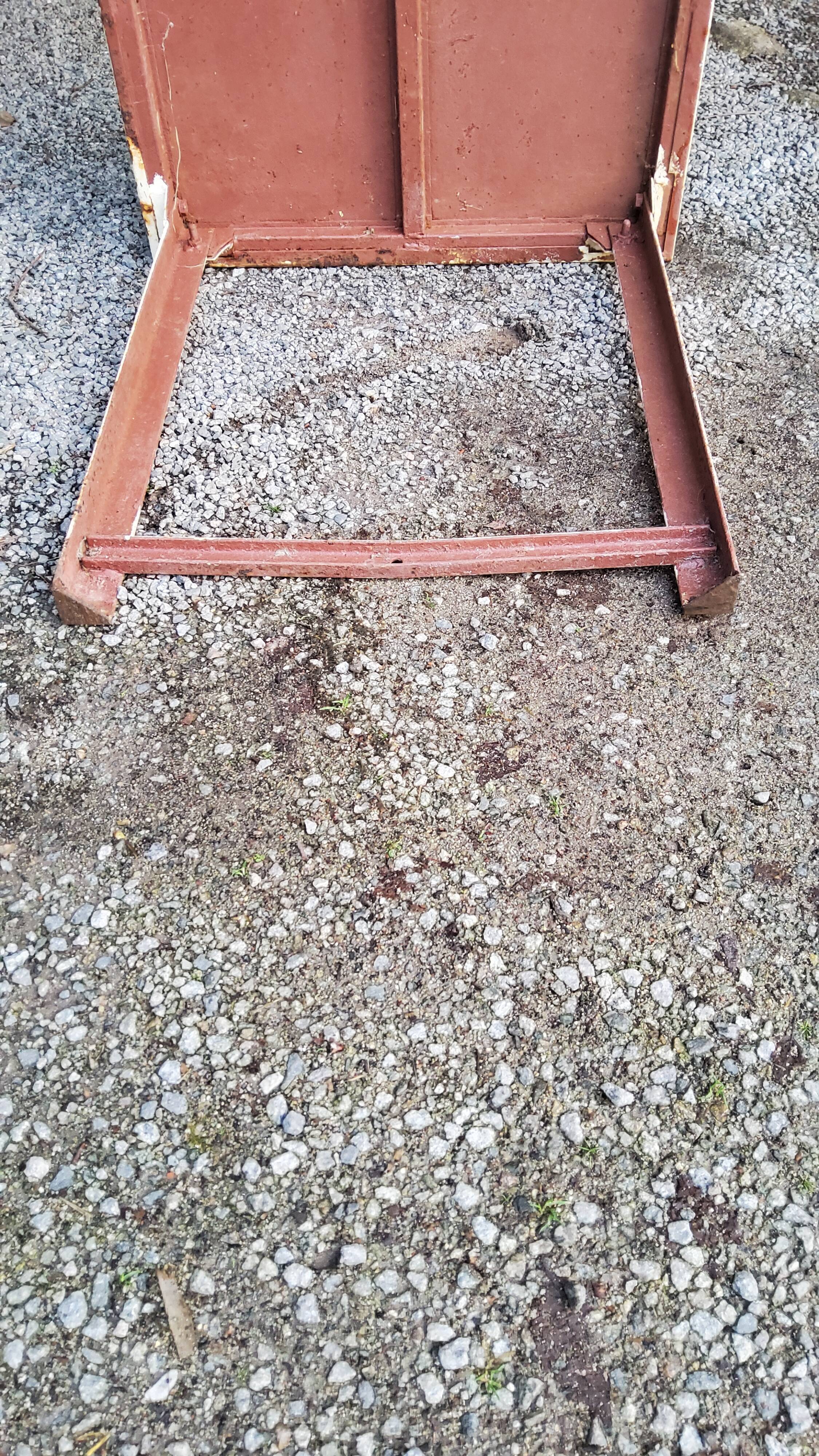 Industrial metal workshop table