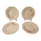 Series of 4 dessert plates Schonwald Germany Art Nouveau decor