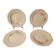 Series of 4 dessert plates Schonwald Germany Art Nouveau decor