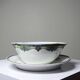 Old Luneville sauce boat, opaque porcelain with polychrome decoration.