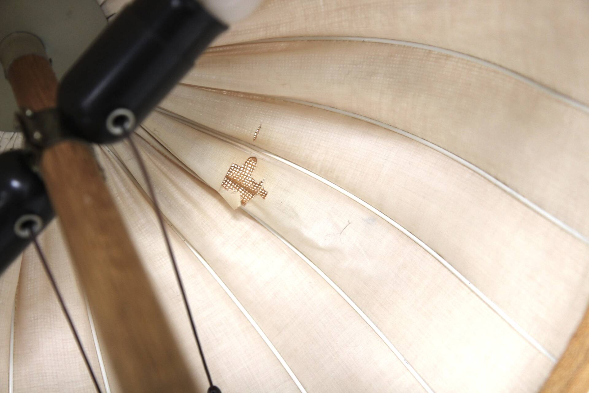 Scandinavian oak floor lamp, Sweden, 1960