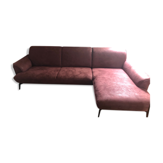 Canapé d'angle prune